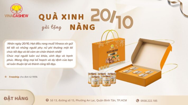 Hạt điều – Quà 20 tháng 10 gửi ngàn yêu thương đến nàng