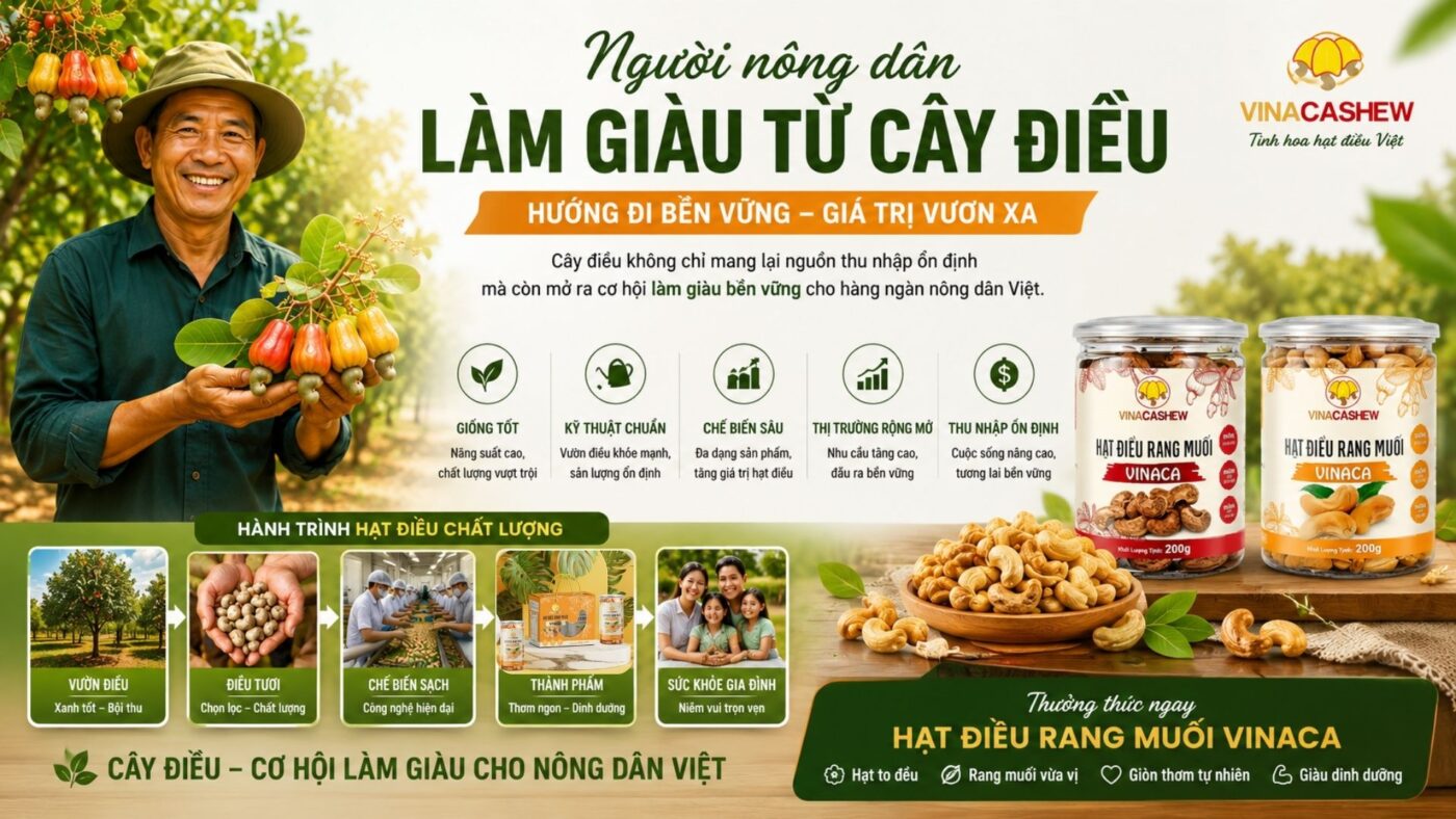 Người nông dân làm giàu từ cây điều như thế nào? Người nông dân làm giàu từ cây điều như thế nào