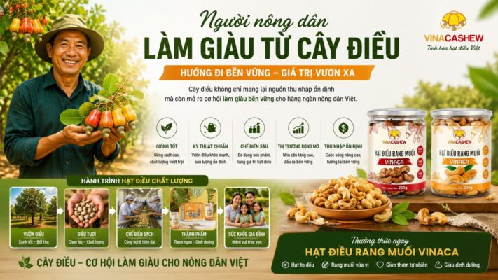 Người nông dân làm giàu từ cây điều như thế nào