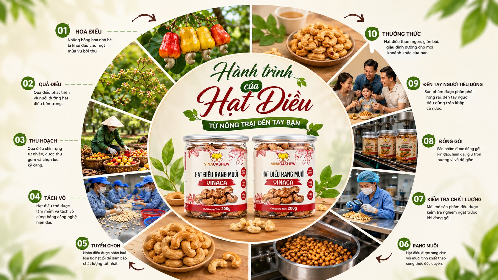 hành trình của Hạt điều